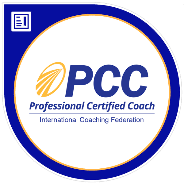 IFC PCC Certified Coach Badge - Executive Leadership Coach Business Career in Pennsylvania Donna Spina Coaching InDeed