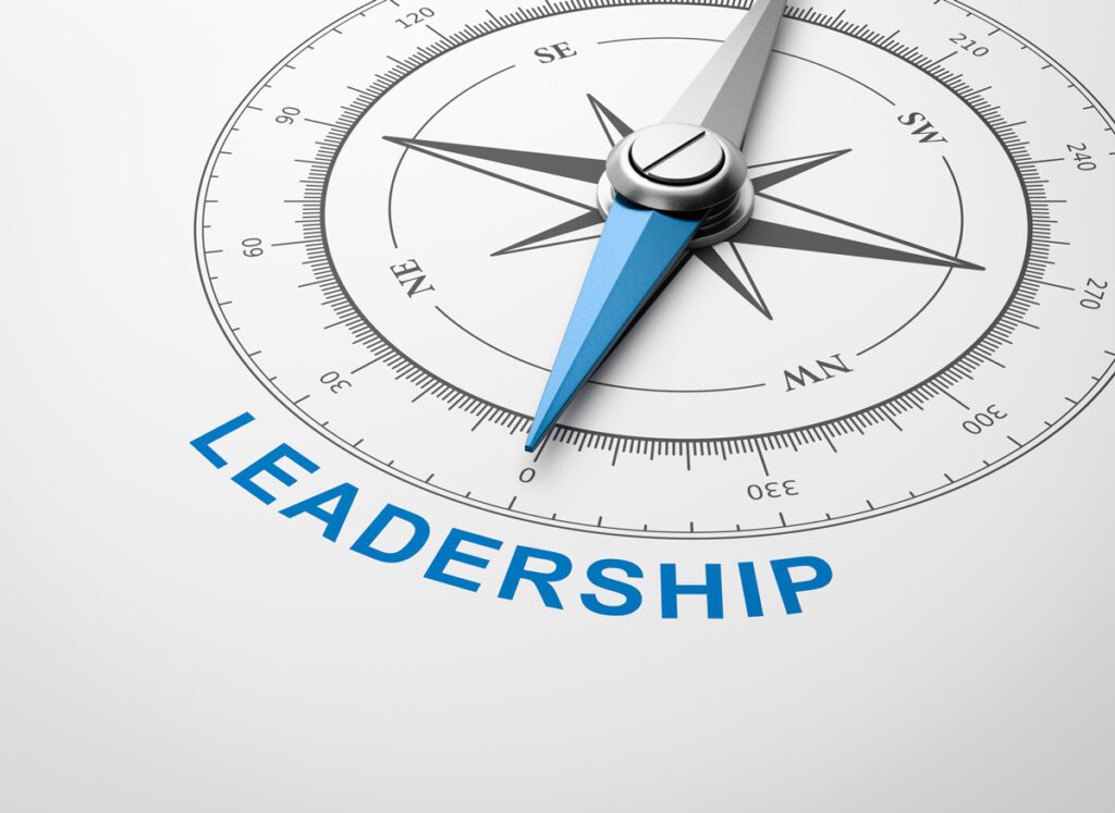 Leadership on a Compass graphic - Executive Leadership Coach Business Career in Pennsylvania Donna Spina Coaching InDeed