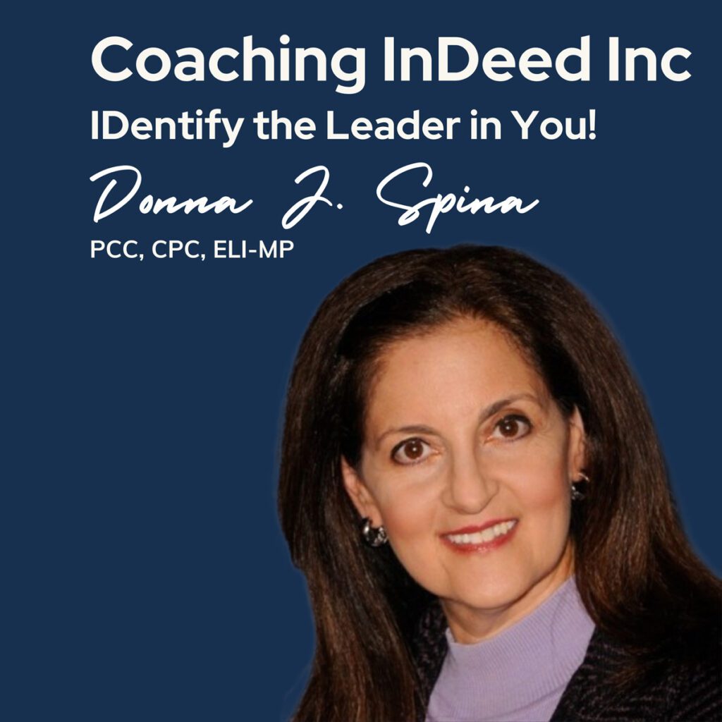 Executive Leadership Coach Business Career in Pennsylvania Donna Spina- Donna smiling at camera wearing lavender colored tunic and black blazer