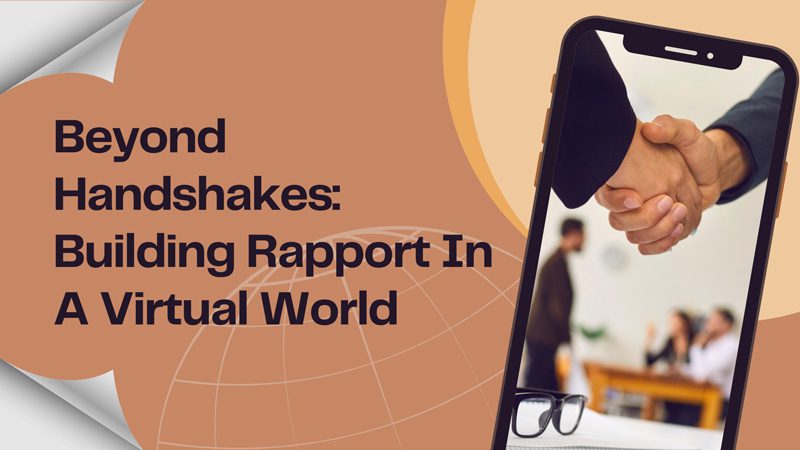 Handshake image on a smartphone - Beyond Handshakes: Building Rapport in a Virtual Professional World